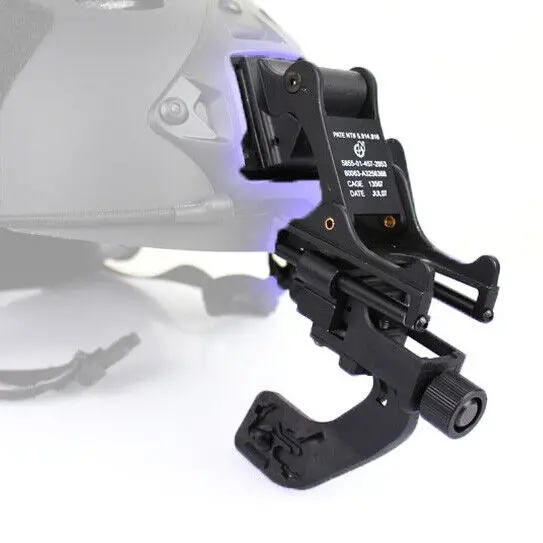 Tactical Helmet NVG Mount + J Arm Bracket for PVS14 Single Night Vision Goggles