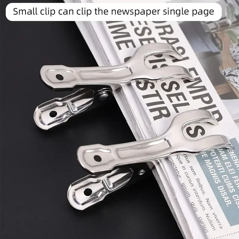 Beach Towel Clips 6PCS 9cm Large Beach Towel Clips Stainless Steel Strong Windproof Clothes Pegs Quilt Hanging Clip Reusable Non-slip Fixed