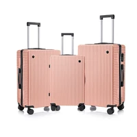 Valise à roulettes unisexe légère avec roues universelles et BLOLock, bagage à main, 20 ", 24", 28 ", 3 pièces 6