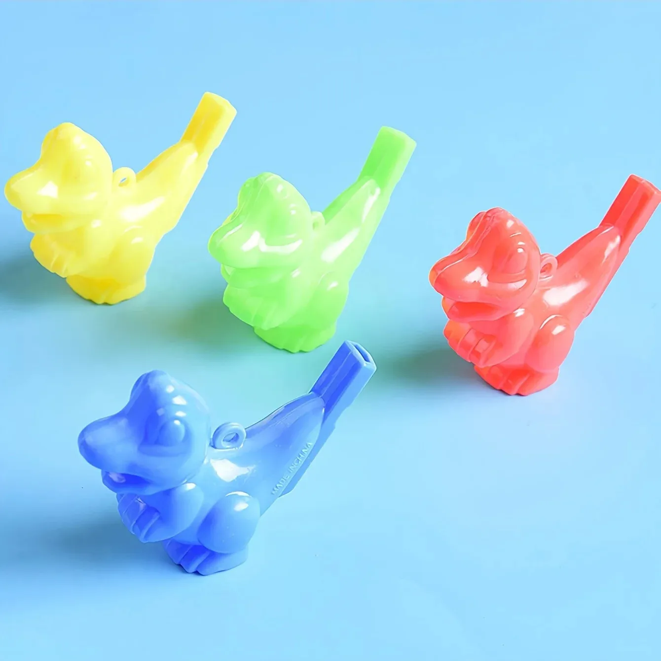 2pcs-Cute Dinosaur Shape Water Bird Whistle Pet Dog Training Recall Attracting Random Color