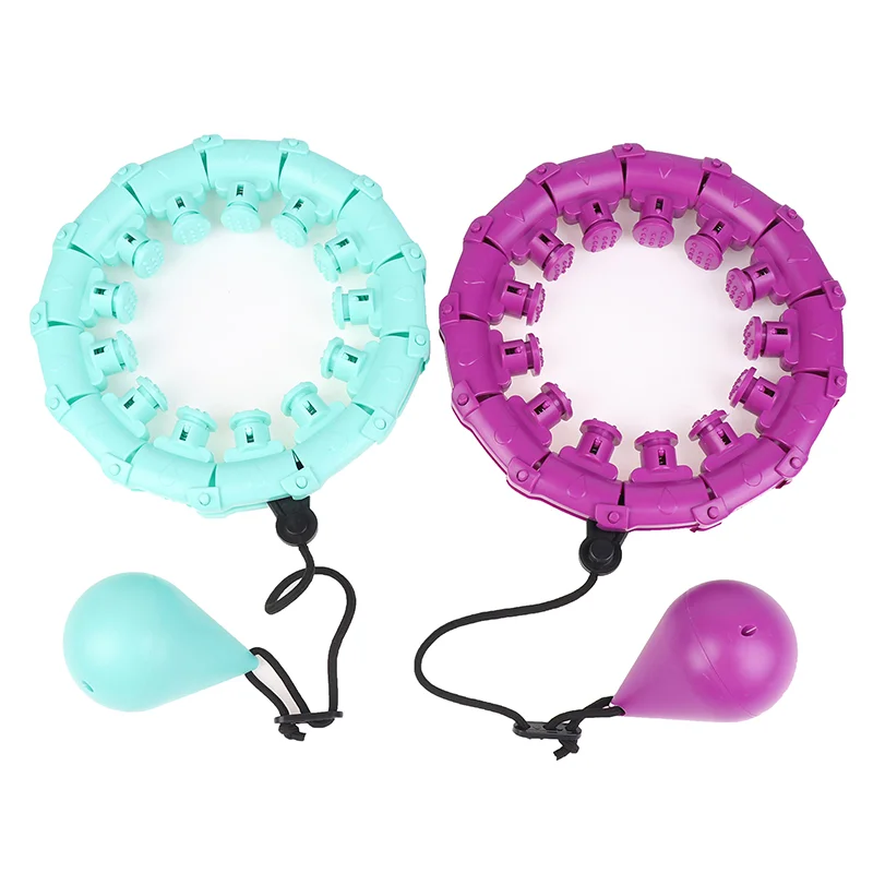 Weighted Fit Exercise Circle Infinity Fitness Hoop With Detachable Knots For Adults Children Weight Loss And Exercise