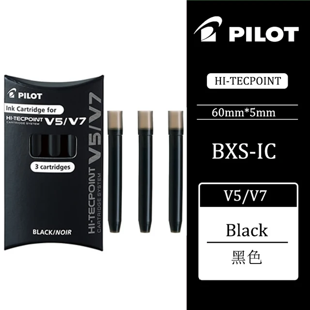Pilot Hi-Tecpoint Refillable Blue Ink Rollerball Pens