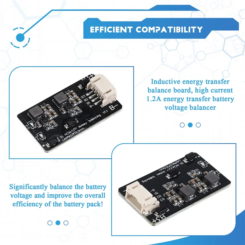 1.2A 3S Active Equalizer Balancer Equalizer Module Li- Lifepo4 Lithium Battery Active Balancer BMS