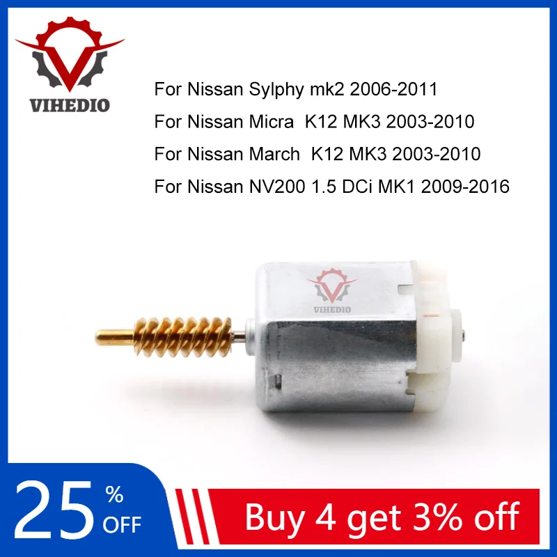 Per Nissan Nv200 Sylphy Micra Marzo 2009-2010 Fc-280Sc-18180 Oem Car Door Lock Attuatore Core Motor Power 12V Motore Di Ricambio
