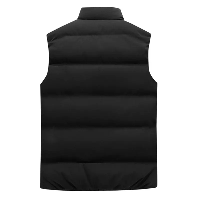 Winter Vest Men's Clothing Golf Padded Jacket Warm Waistcoat Windproof Light Vest Jacket Outdoor Sports Leisure Windbreak