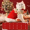 Christmas Pet Cat Costumes Sweater Cute Kitten Santa Claus Clothes For Small Medium Dogs Holiday Party Dress Warm Winter Clothes 5