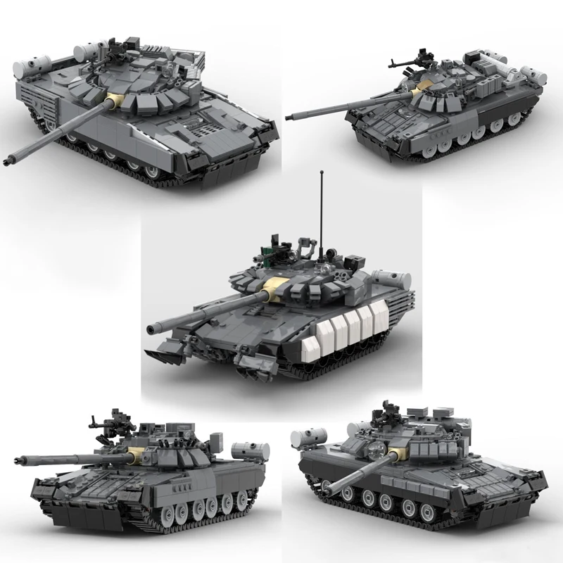 

Military Equipment T-80U MBT New Armored MainBattle Tank Weapons MOC Building Block AssembleKit Model DIY Display Toys Gifts