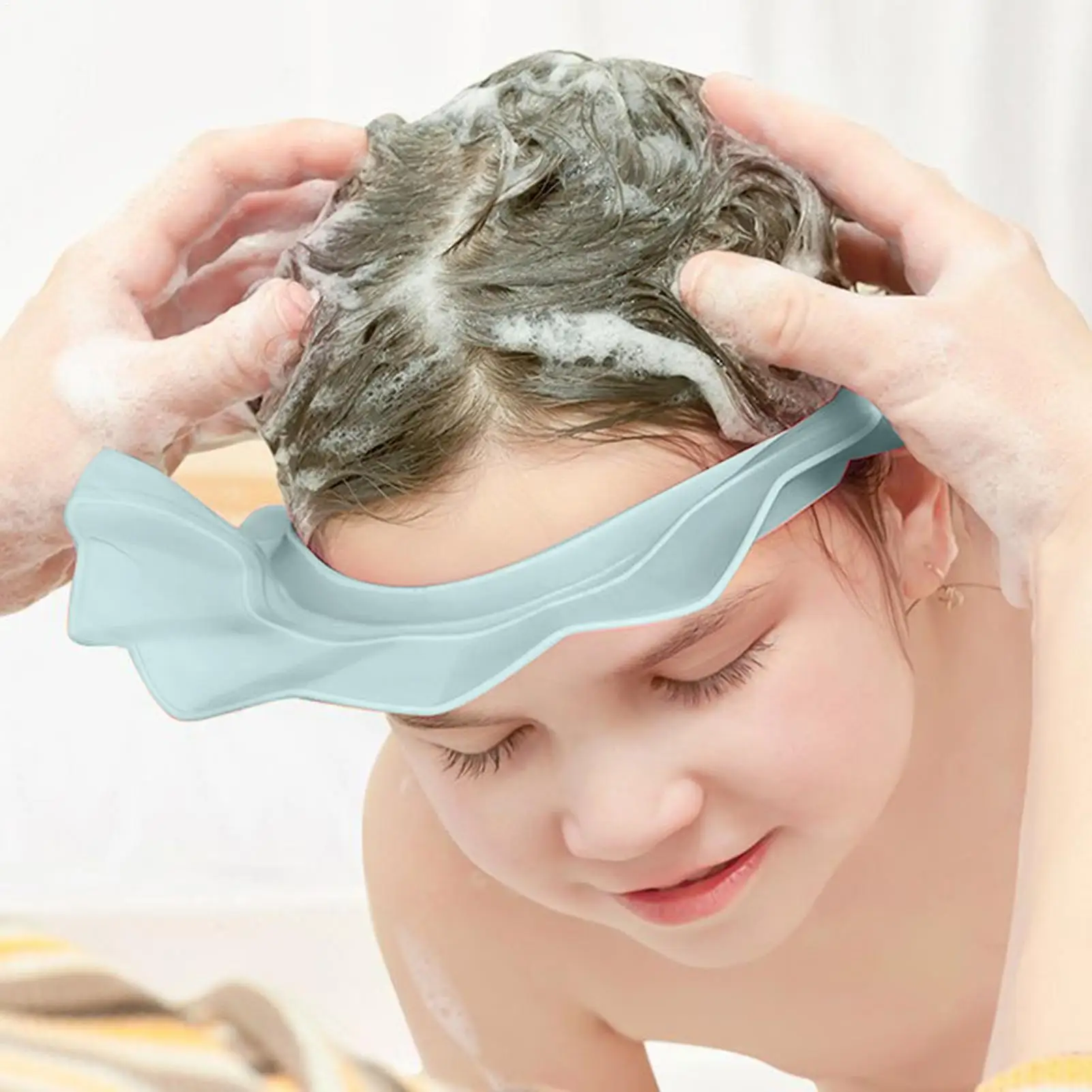 Silicone Hair Washing Shield and Shower Visor