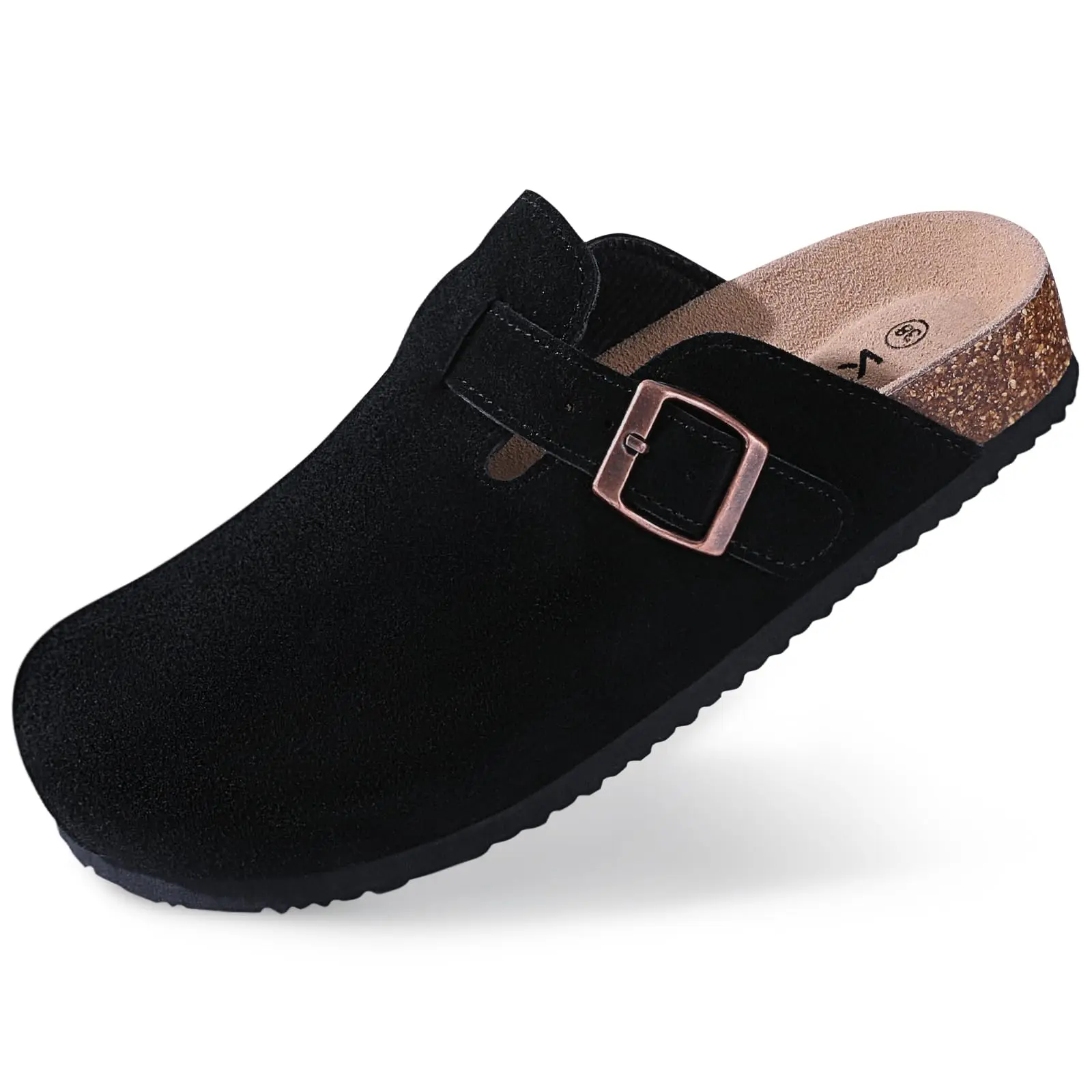 cow suede-Black