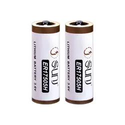 3.6V 3600mAh A Size Li-SOCL2 Battery High Capacity Primary Lithium Battery ER17505H for Water Meters Smart Meters