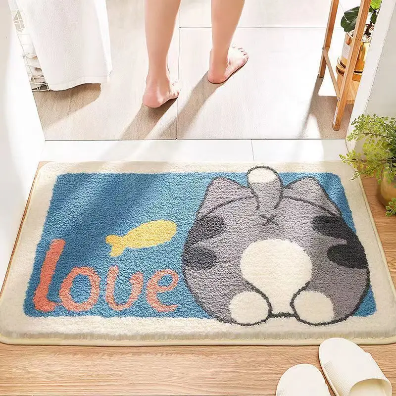 

bathroom entrance, soft and non slip bathroom floor mat
