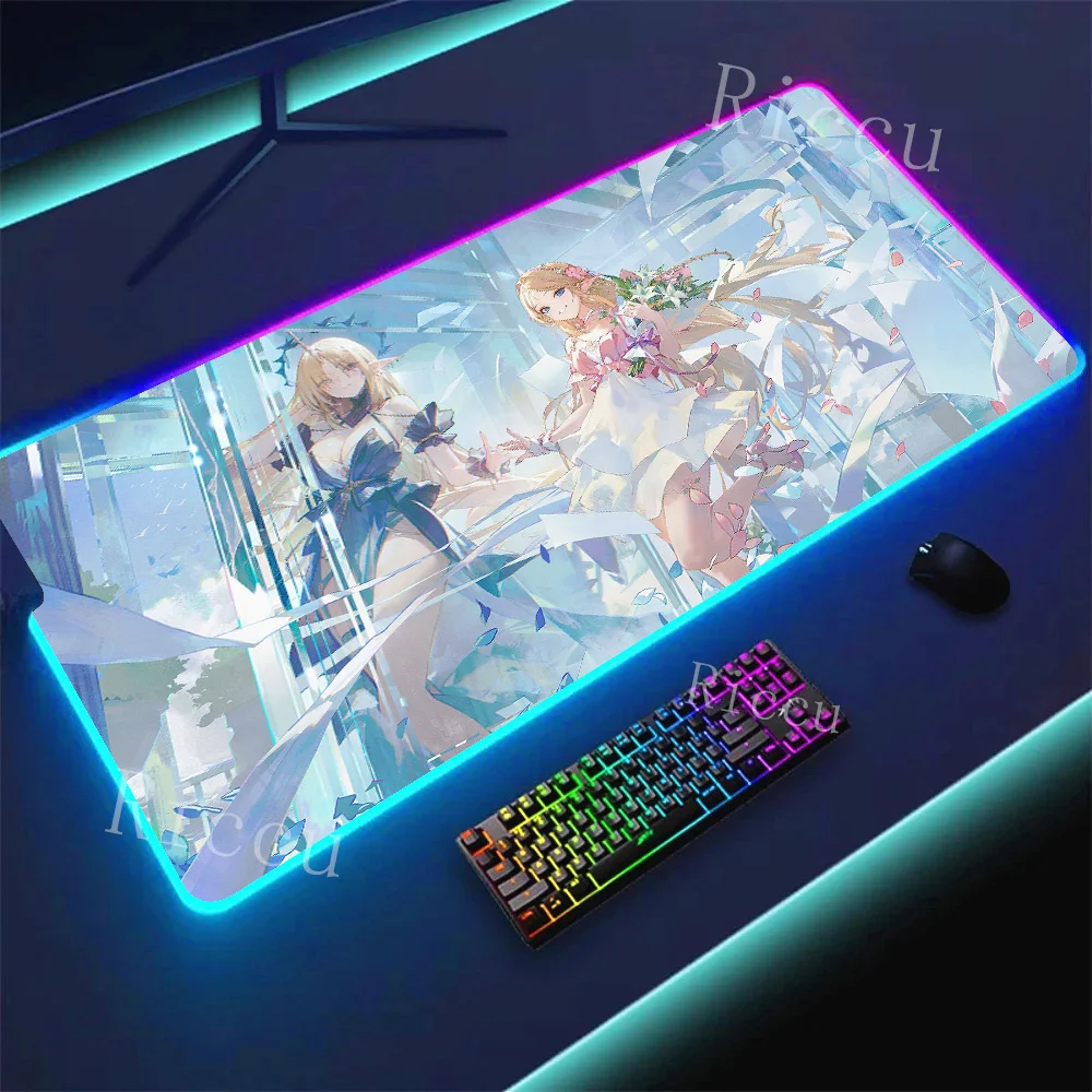 Extra Large RGB HD Kawaii Non-slip Gaming Mouse Pad