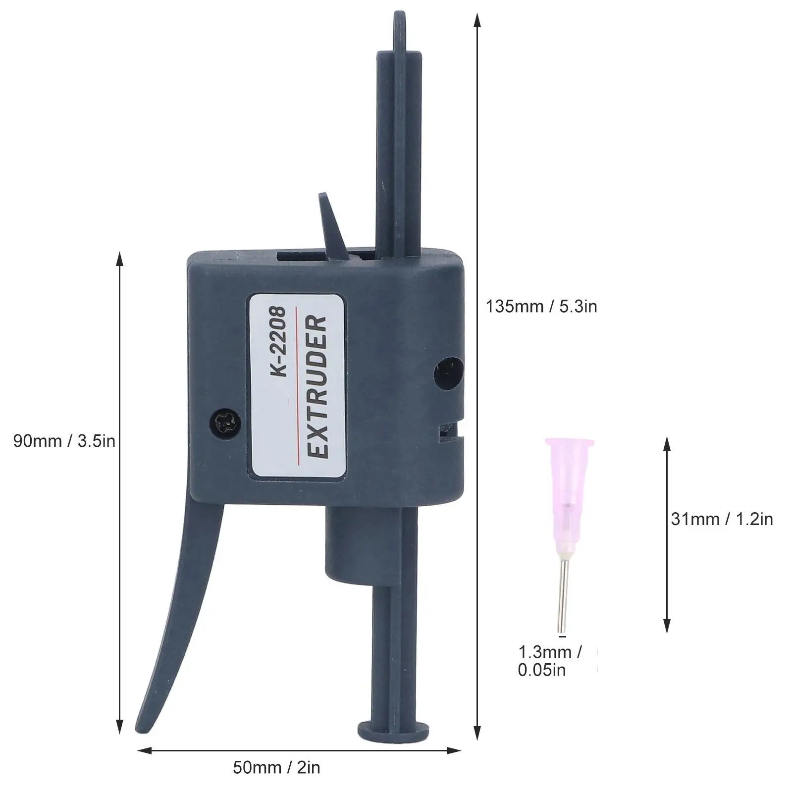 Portable K2208 Solder Paste Extruder with 1.3mm Nozzles-Soldering Flux Glue Dispenser for Precision Application