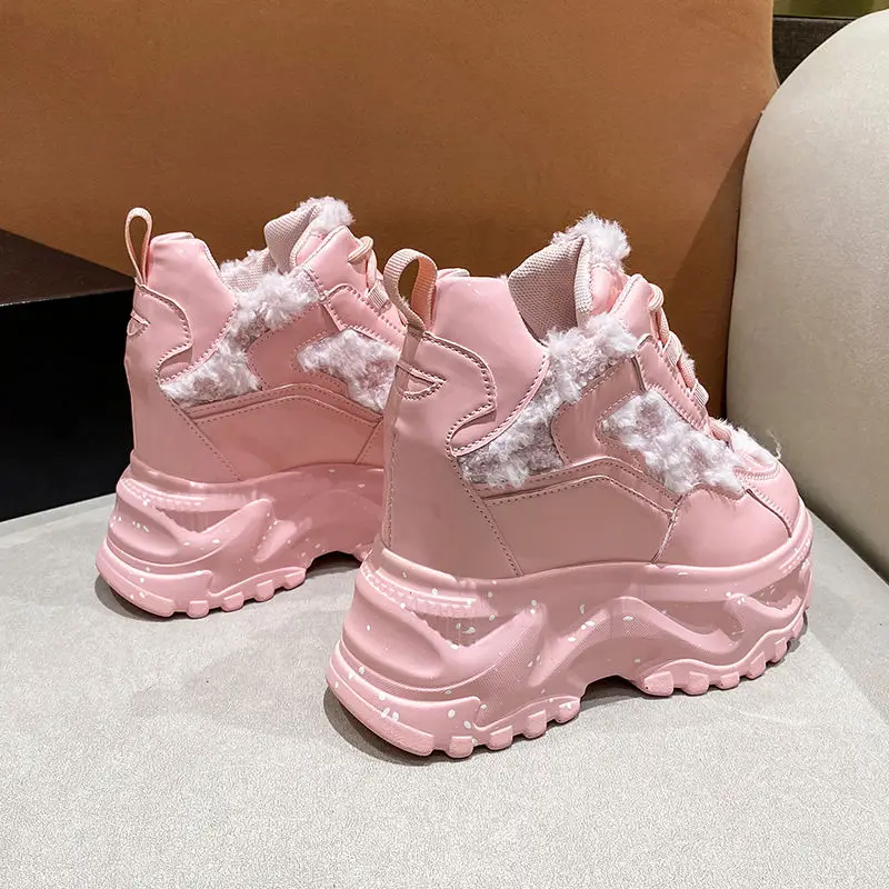 

11cm internal height increase casual shoes new autumn small stature thick sole pink explosive street shoes children's sports sho