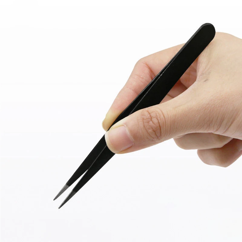Stainless Steel Tweezers Anti Static Fine Pointed Elbow Precision Tweezers Soldering Tools Industrial Tool ESD10-ESD15 precision tweezers,tweezer tool,esd anti static tweezers,soldering tweezers