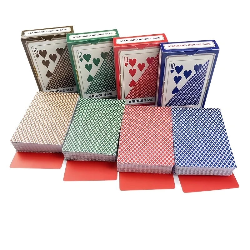 Plastic Poker Card Pvc Red Blue Green Coffee Color 4 Colors Washable Sand Washable Stencil High-end Game Entertainment playing cards,plastic playing cards
