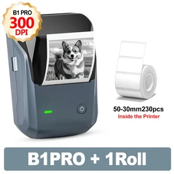 Compact Niimbot B1 Portable Thermal Label Printer - Bluetooth - Enabled Sticker Maker (B1PRO)