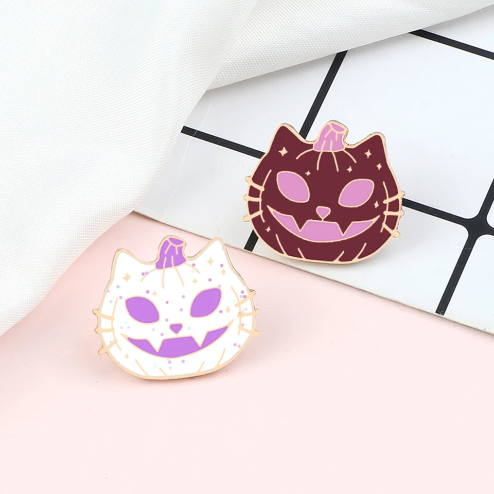 MADISON TYLER Halloween Cat Brooch Pin - Cute Enamel Pumpkin Pin For Backpacks, Jackets, Gifts For Kids & Girls - View #6