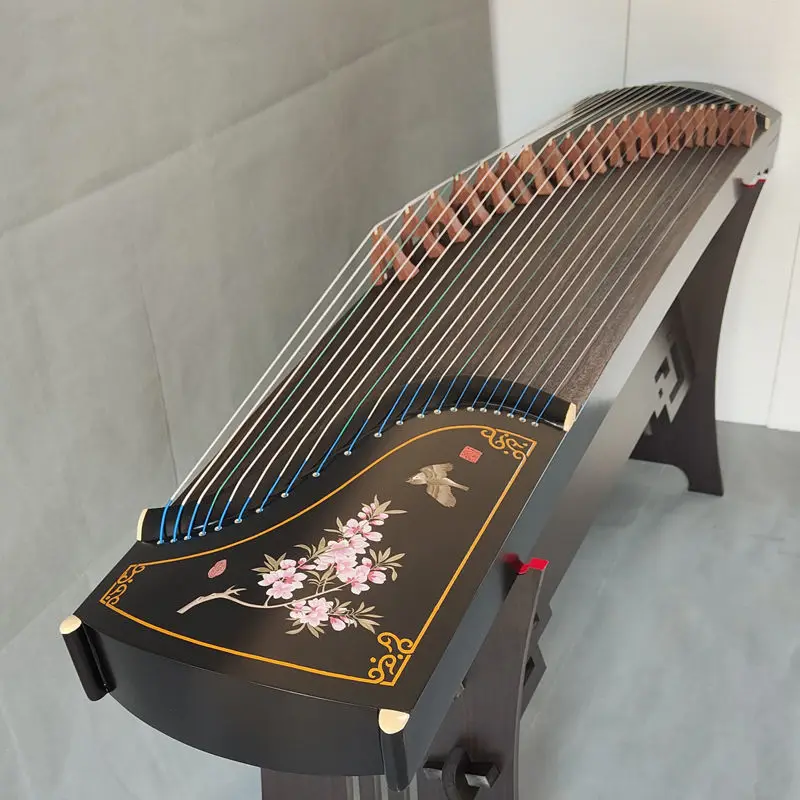 

Traditional Chinese Style Guzheng 163cm Wooden Handmade 21 Strings Musical Instruments For Beginners Zither