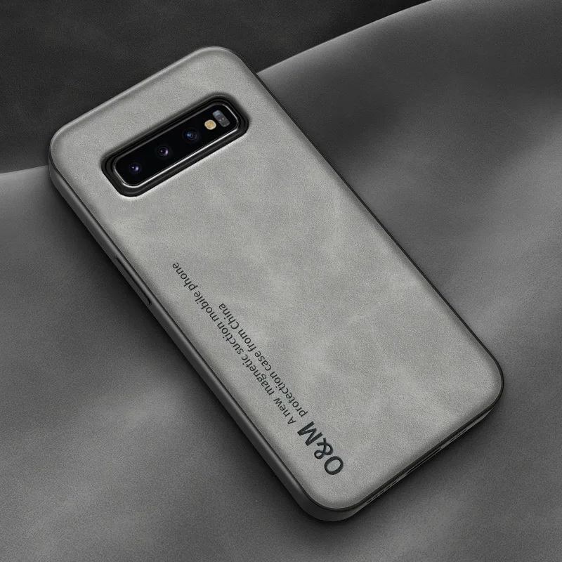 Deluxe Magnetic Leather Phone Case with Silicone Protection