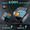 Brushless Electric Rivet Gun 2.4-4.8mm Cordless Rivet Nut Gun with LED Light Automatic Rivet Power Tool For Makita 18V Battery 3