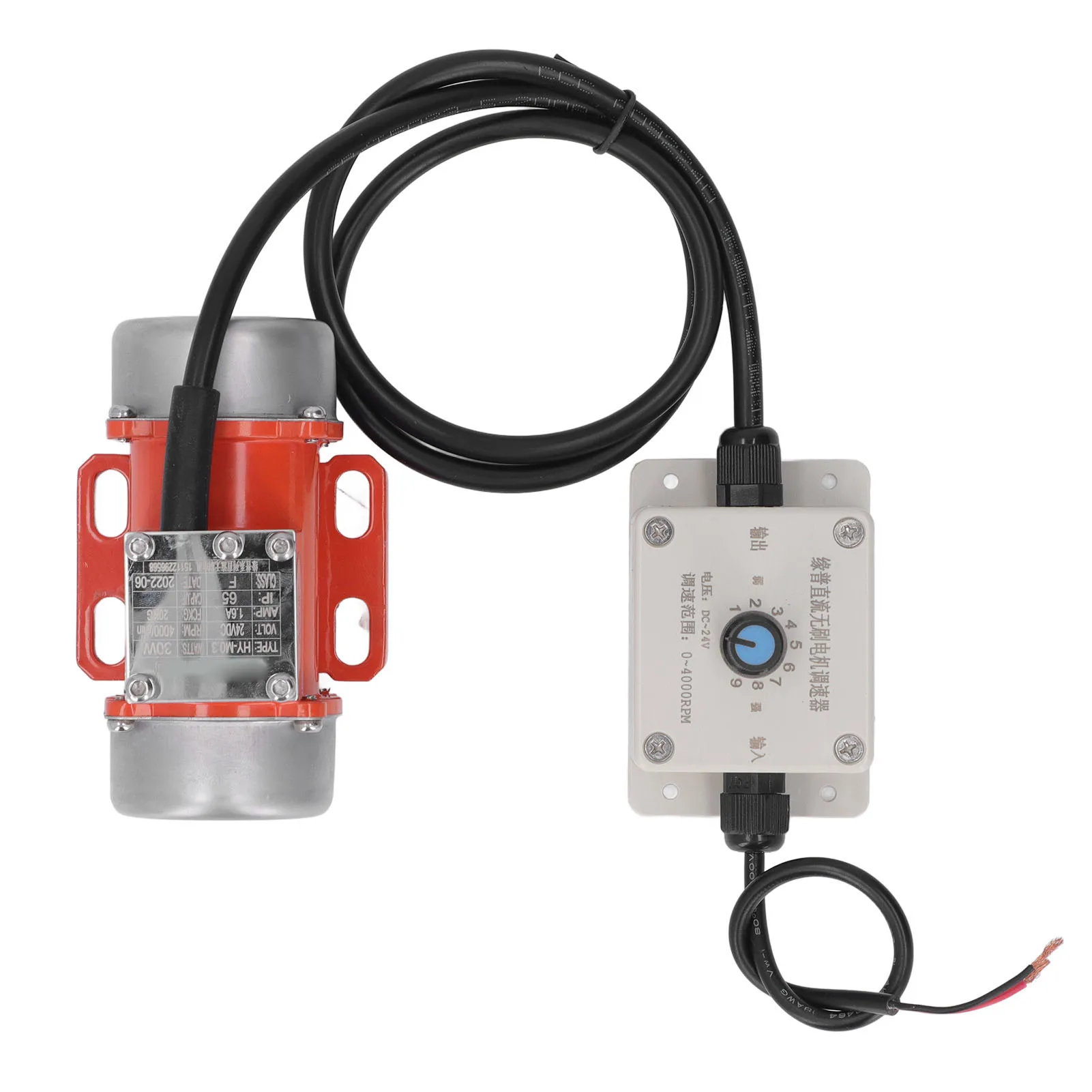 DC Vibration Motor Brushless Aluminum Alloy Red Copper Power Saving Electric Vibrating Motor Adjustable for Mining for Coal