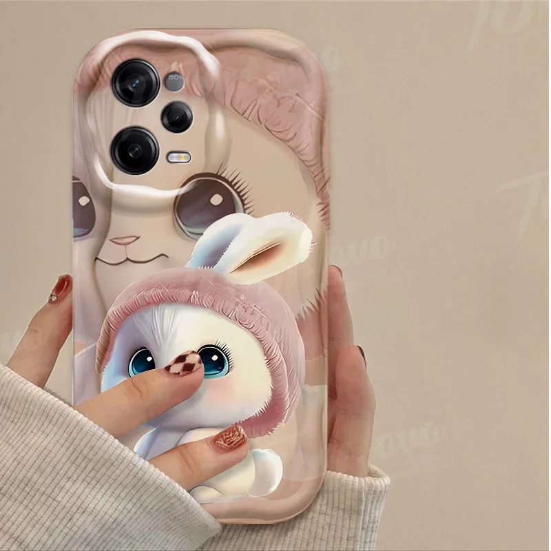 Soft Silicone Phone Case With Lucky Rabbit And Dog Design_voghion.com