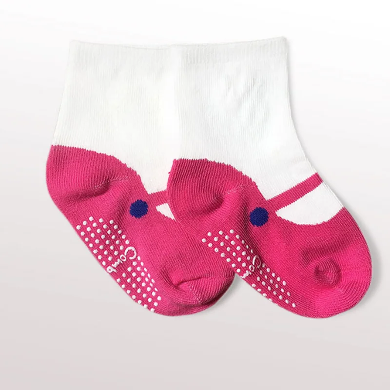 3Pair/lot new baby anti-skid socks casual girls' baby socks