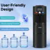 Water Dispenser with Ice Maker, 3-in-1 Hot and Cold Water Cooler with Built-in Bullet Ice Maker Machine, 26.5lbs/24H, Top Loadin 5
