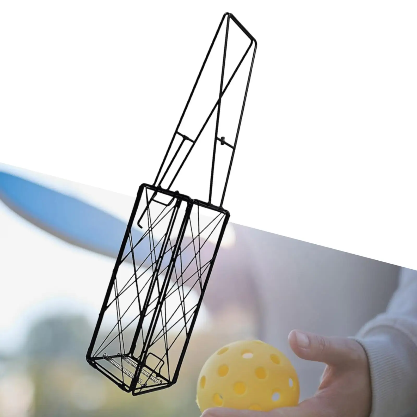 

Pickleball Hooper Basket Lightweight Portable Tool Tennis Ball Retriever