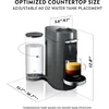Nespresso Vertuo Plus Coffee and Espresso Maker by De'Longhi, Titan 3