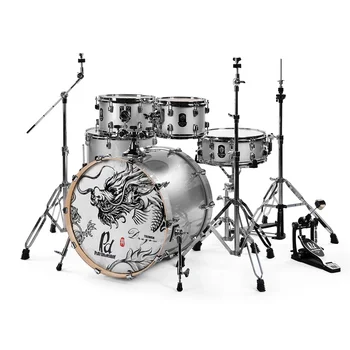 PD Wholesale Professional Jazz Drum Set High Quality Musical Percussion Instrument Snare Bass Drum PVC Plastic Chamber Birch