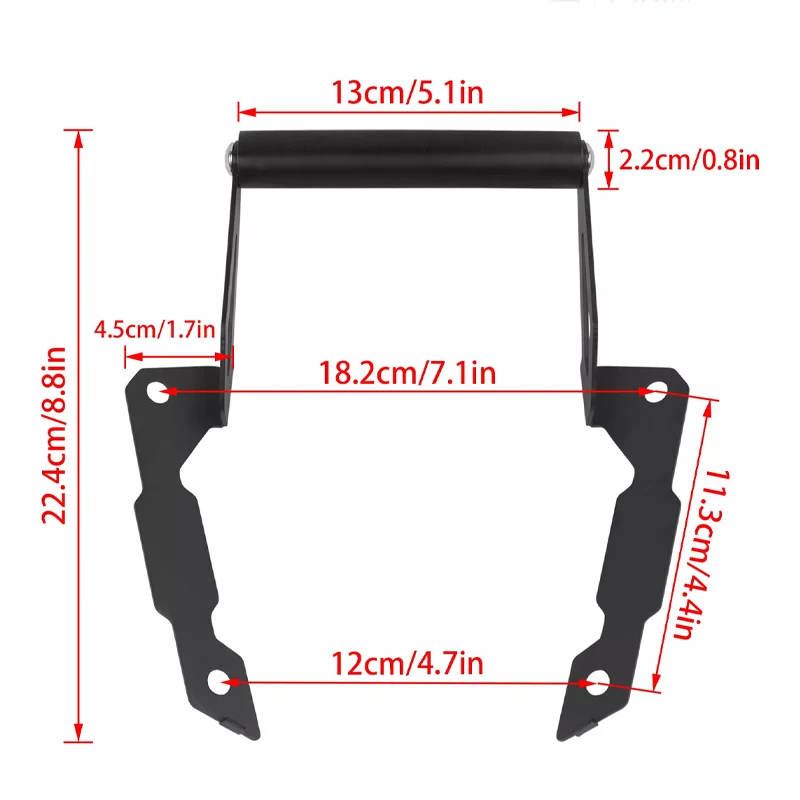 Für Honda XL 750 Transalp 2023 2024 XL750 Zubehör GPS Smart Navigation Mount Montage Halterung Adapter Halter – Detail 4
