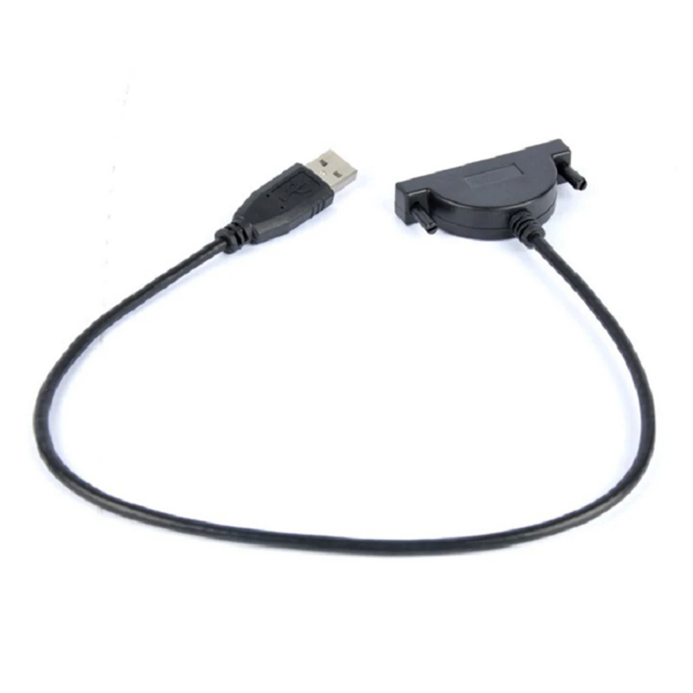 USB 2.0 External 7+6 Conversion For Notebook Laptop CD-ROM Drive Cable 13 Pin SATA Cable Slimline Drive Converter