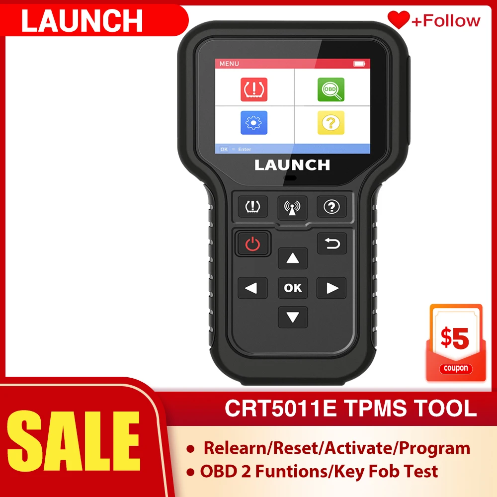Launch Crt5011e Diagnose&read Tirepressure Sensor Status Clear Tire
