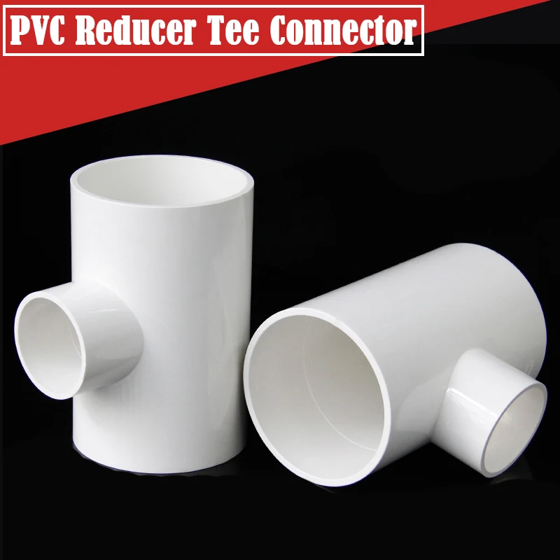 

2Pcs/Lot Inner Dia 63/75/90mm PVC Reducing Tee Aquarium Fish Tank Water Supply Tube Joints Garden Irrigation Tube 3Way Connector