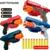 Explosive children's toy Boy Suction pistol can fire sponge bullets Soft bullet gun children's shooting toy 1