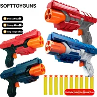 Explosive children's toy Boy Suction pistol can fire sponge bullets Soft bullet gun children's shooting toy 1