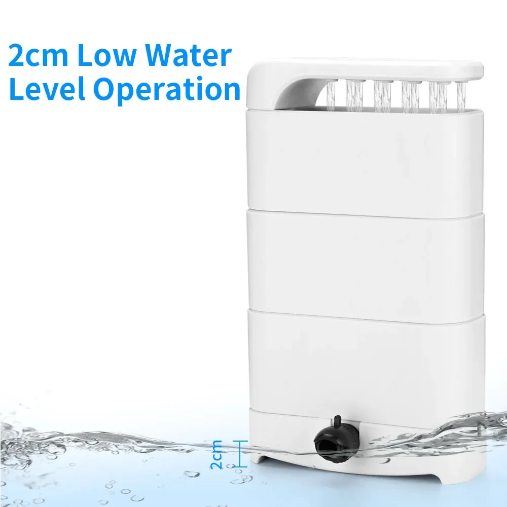 Low Level Water Turtle Tank Filter Aquarium Fish Tank Oxygen Increasing Pump EU Plug Submersible Water Filter Pump