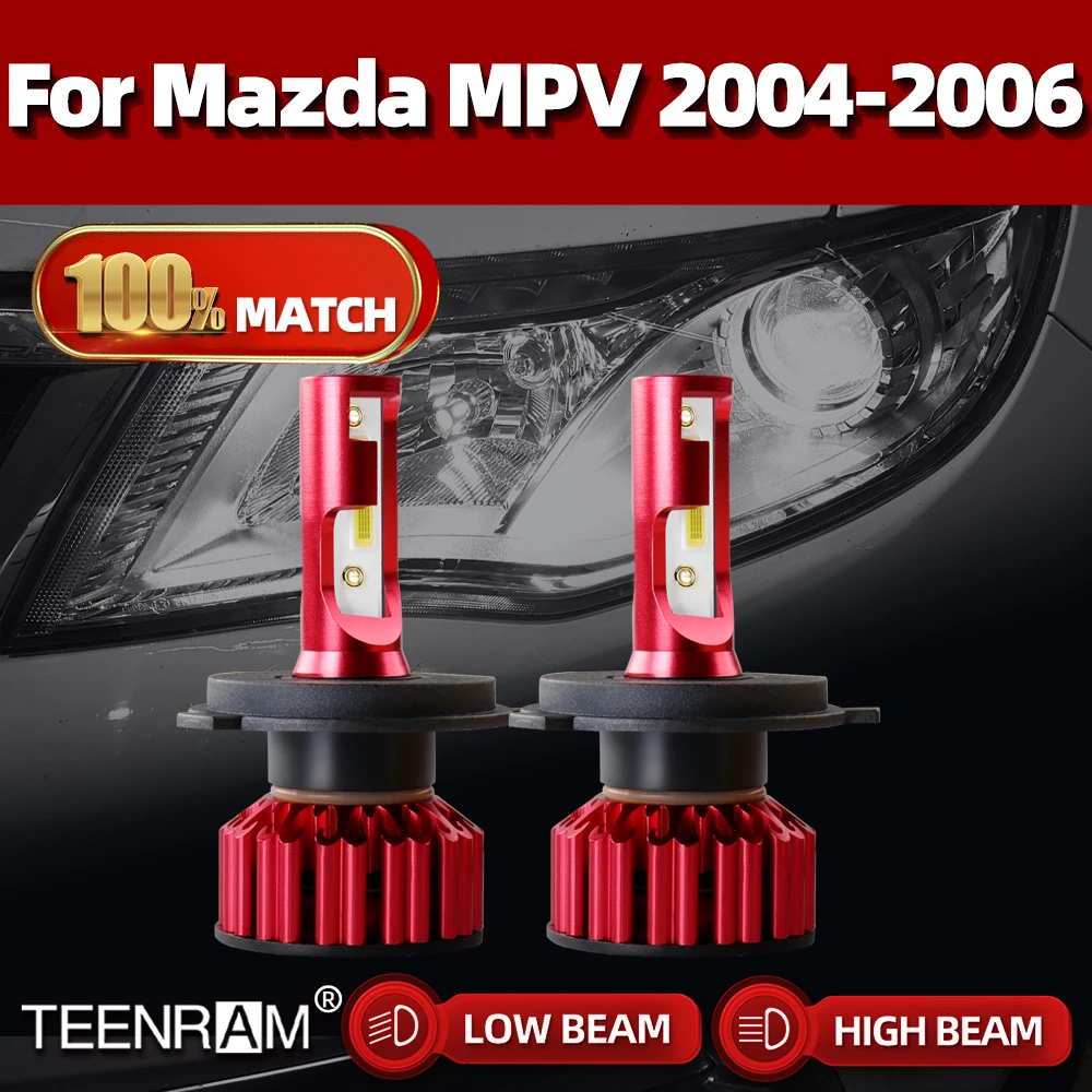 

H4 Led Headlight Bulb 6000K Led Car Light Turbo Auto Lamp 20000LM 120W 12V Car Headlamp Bulb For Mazda MPV 2004 2005 2006
