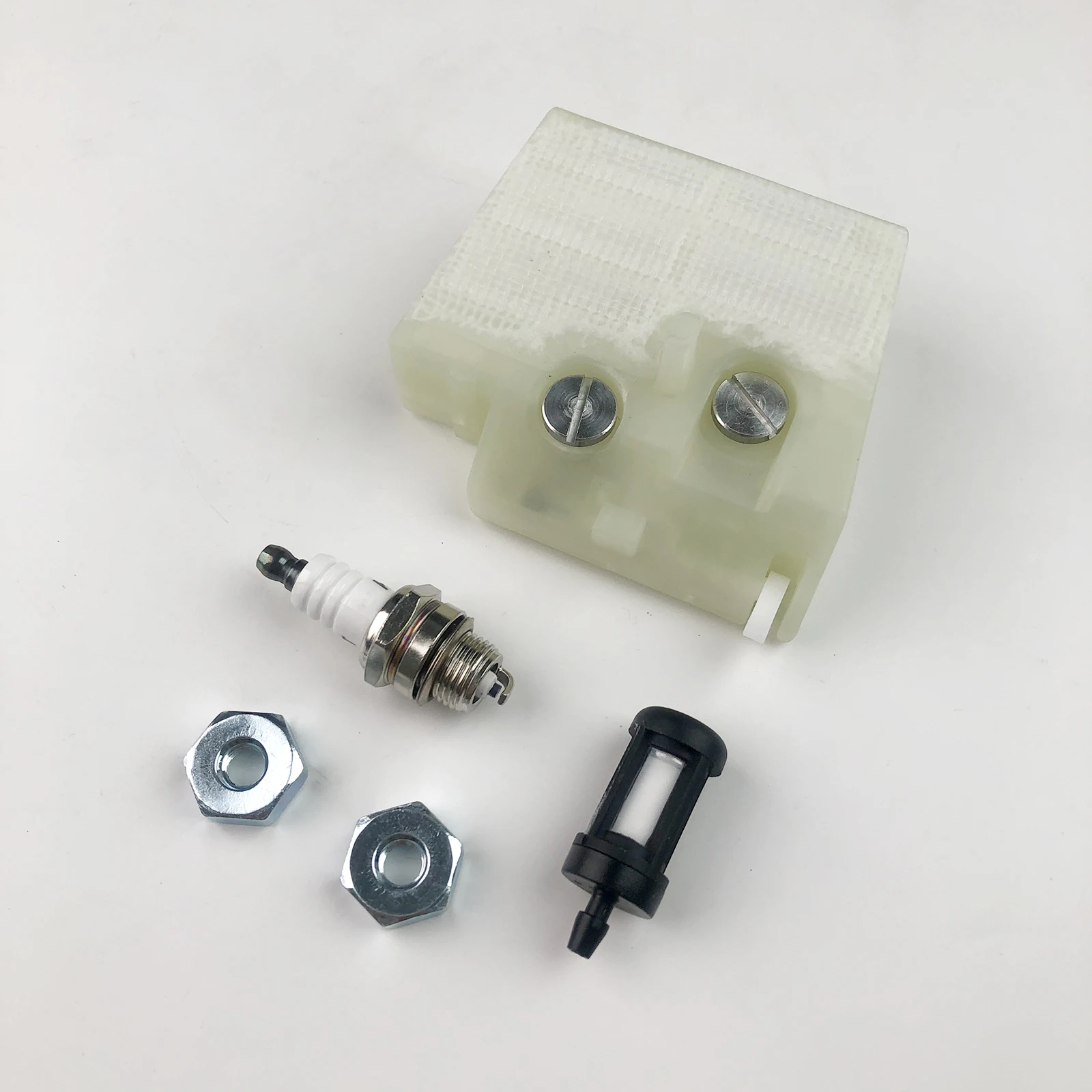 

Сменный воздушный фильтр для обслуживания двигателя, 1 комплект, топливный фильтр, Свеча зажигания для моделей бензопил Stihl 024 026 MS240 MS260 1121 120 1617