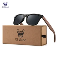 Oi bois marque lunettes De soleil en bois naturel hommes polarisées mode lunettes De soleil Original bois Oculos De Sol Masculino nouveaux cadres TR90 1