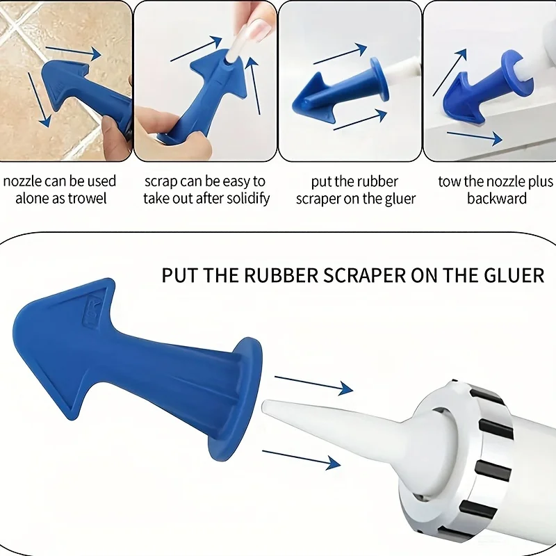 Blue Caulking Tool Set 3PCS for Kitchen, Window