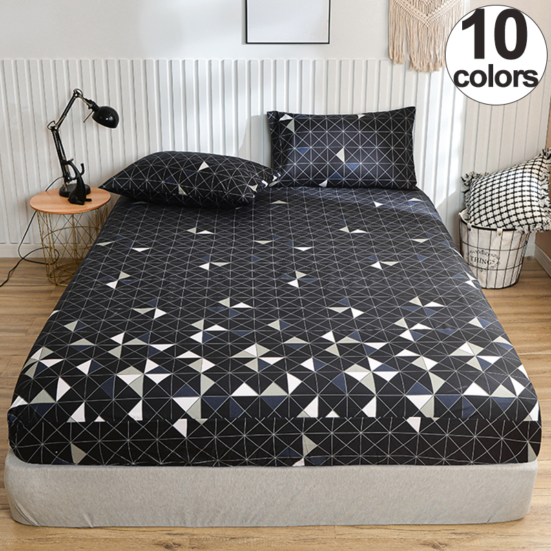 Modern Minimalist Style Ultra Soft Brushed Polyester Bed Fitted Sheet - Sleek Design, Hypoallergenic, Wrinkle-Free