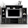 Modern TV Stand Storage Media Console Entertainment Center, Entertainment Wall Unit with Bridge, Modern TV Console Table 3