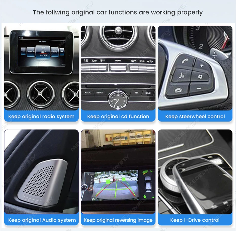 MEKEDE EU Lagerbestand 10,25 12,3 Zoll Snapdragon 668/680 Autoradio 8G+128G Kabelloses Carplay 8-Kern für Mercedes-Benz E-Klasse E200 E230 E260 E300 W212 S212 Android 14 Multimedia-Videoplayer DSP GPS-Navigation Stereo Autoradio 1920*720 Display 4G WLAN Intelligent – Detail 19