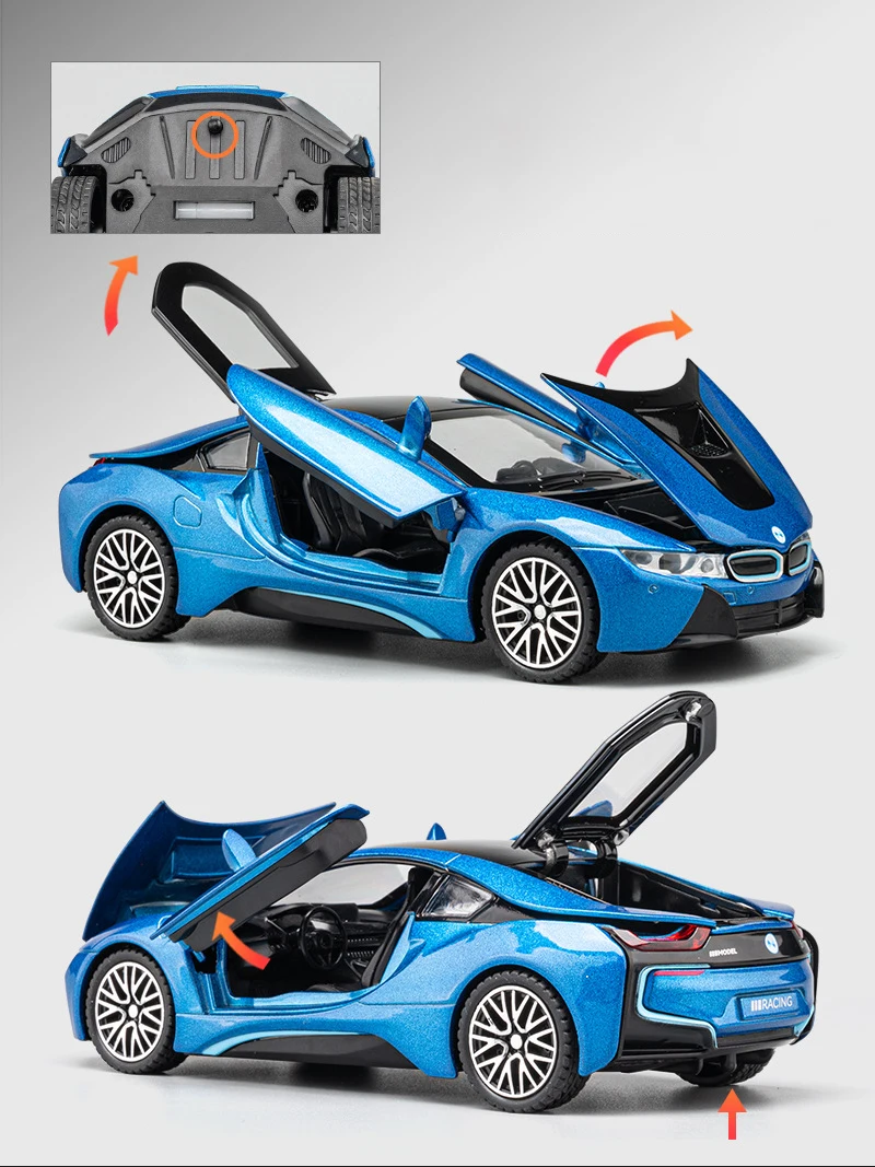 BMW I8 Supercar 1:32 Ölçekli Model Araba