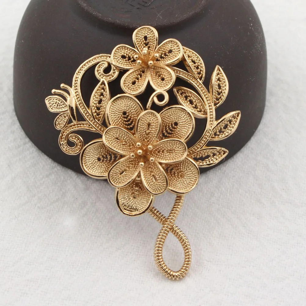 10pcs 42x31mm Leaf Branch Bunch Flowers Charms Pendants Stamping