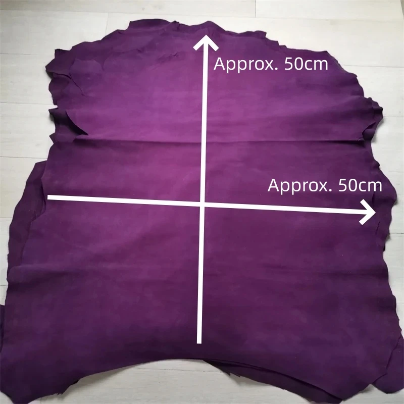 버건디 프로스트 스킨, 0.7mm, 1mm 첫 번째 레이어 가죽. 진짜 가죽 원단. 신발 수제 DIY. 가방 내부. 전체 양가죽