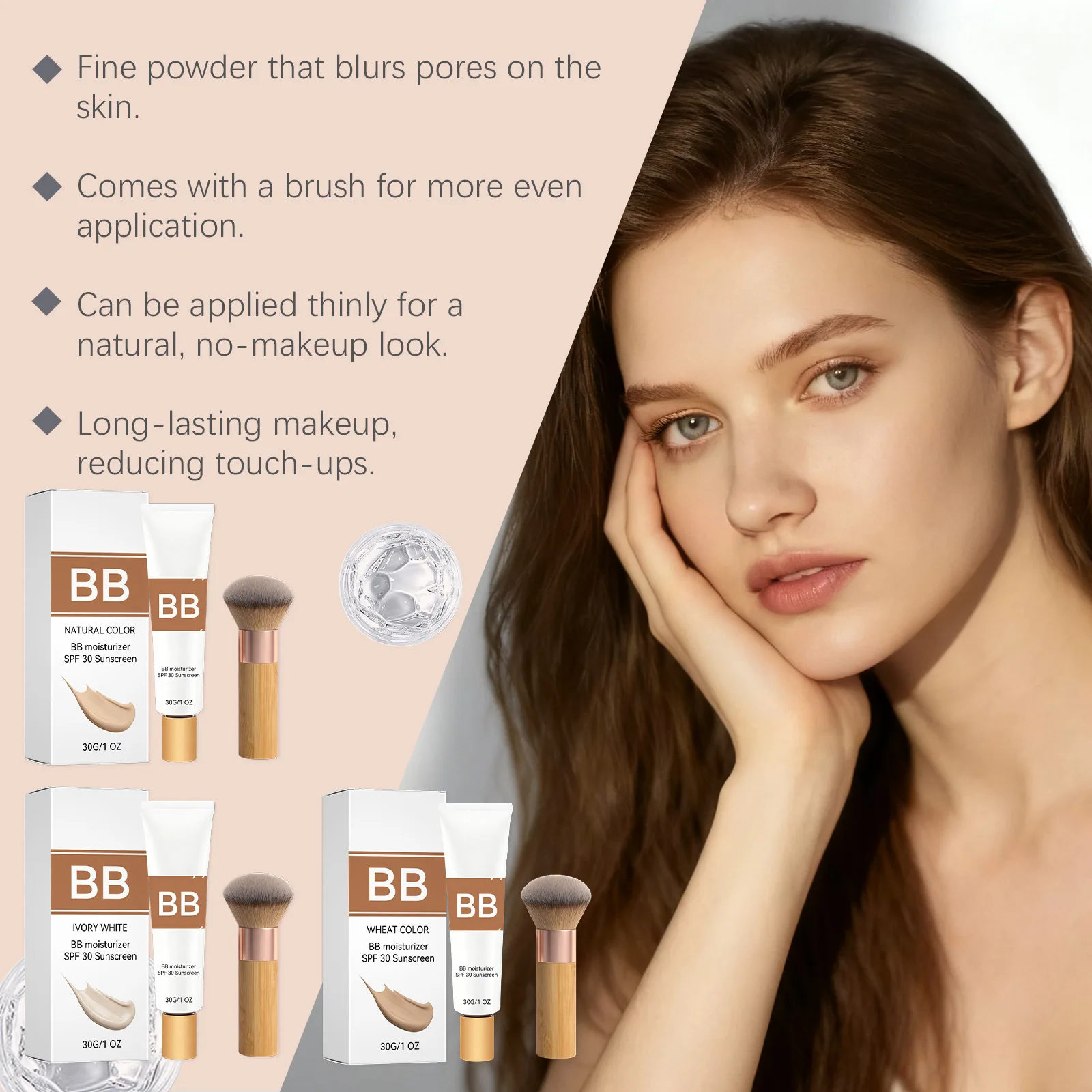 Tinted Bb Cream Spf 30 Full Coverage Foundation For Invisible Pores_voghion.com